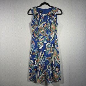 Alyx Dress Women's Size 6 Multicolor Floral Sleeveless Cut Out Fit & Flare Mini
